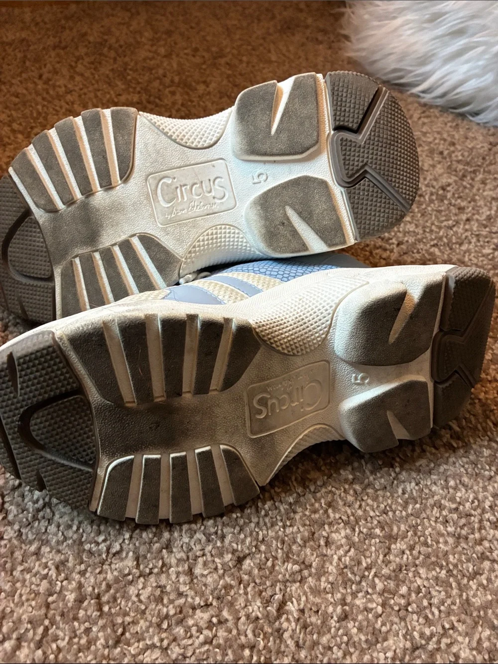 Circus by Sam Edelman Light Blue & White Chunky Sneakers